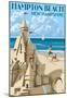 Hampton Beach, New Hampshire - Sand Castle-null-Mounted Poster