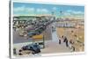 Hampton Beach, New Hampshire, View of Ocean Blvd and the Playground-Lantern Press-Stretched Canvas