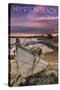 Hampton Beach, New Hampshire - Wooden Boat on Beach-Lantern Press-Stretched Canvas