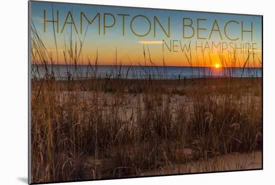 Hampton Beach, New Hampshire-Lantern Press-Mounted Art Print