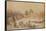 Hampton Bridge, 1800-Thomas Rowlandson-Framed Stretched Canvas