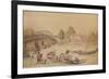 Hampton Bridge, 1800-Thomas Rowlandson-Framed Giclee Print