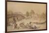 Hampton Bridge, 1800-Thomas Rowlandson-Framed Giclee Print