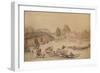 Hampton Bridge, 1800-Thomas Rowlandson-Framed Giclee Print