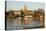 Hampton Church and River Thames, Surrey, England, United Kingdom-Charles Bowman-Stretched Canvas