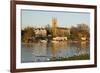 Hampton Church and River Thames, Surrey, England, United Kingdom-Charles Bowman-Framed Photographic Print