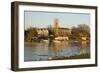 Hampton Church and River Thames, Surrey, England, United Kingdom-Charles Bowman-Framed Photographic Print