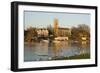 Hampton Church and River Thames, Surrey, England, United Kingdom-Charles Bowman-Framed Photographic Print