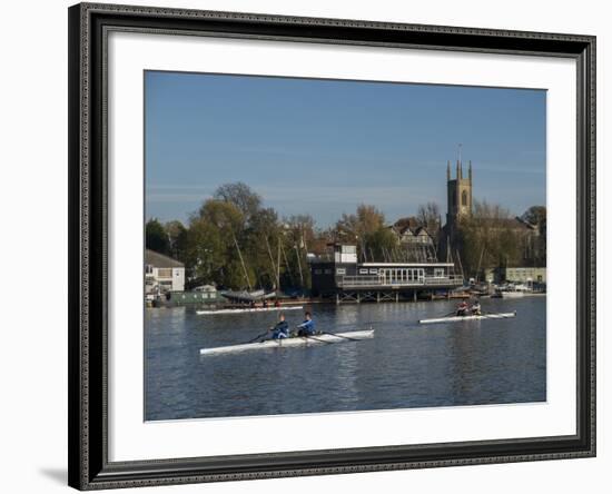 Hampton Church Scullers-Charles Bowman-Framed Photographic Print