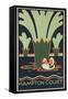 Hampton Court British Travel Poster-null-Framed Stretched Canvas