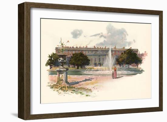 Hampton Court C1895-Charles Wilkinson-Framed Art Print