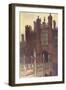 Hampton Court, Great Gate-Ernest W Haslehust-Framed Art Print