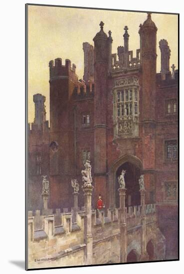 Hampton Court, Great Gate-Ernest W Haslehust-Mounted Art Print