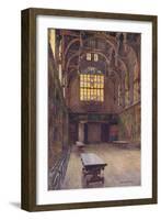 Hampton Court, Great Hall-Ernest W Haslehust-Framed Art Print