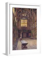 Hampton Court, Great Hall-Ernest W Haslehust-Framed Art Print