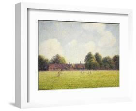 Hampton Court Green, 1891-Camille Pissarro-Framed Art Print