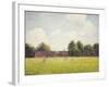 Hampton Court Green, 1891-Camille Pissarro-Framed Art Print