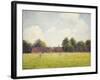 Hampton Court Green, 1891-Camille Pissarro-Framed Art Print