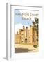 Hampton Court Palace - Dave Thompson Contemporary Travel Print-Dave Thompson-Framed Giclee Print