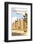 Hampton Court Palace - Dave Thompson Contemporary Travel Print-Dave Thompson-Framed Giclee Print