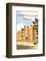 Hampton Court Palace - Dave Thompson Contemporary Travel Print-Dave Thompson-Framed Giclee Print