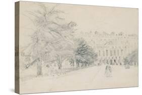 Hampton Court Palace, East Front-David Cox-Stretched Canvas