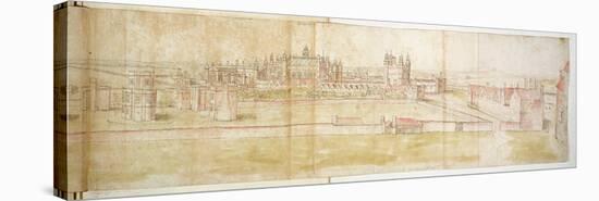 Hampton Court Palace from the North, C.1544-Anthonis van den Wyngaerde-Stretched Canvas