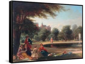 Hampton Court, the Fountain-James Digman Wingfield-Framed Stretched Canvas
