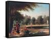 Hampton Court, the Fountain-James Digman Wingfield-Framed Stretched Canvas