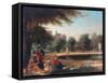 Hampton Court, the Fountain-James Digman Wingfield-Framed Stretched Canvas