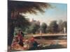 Hampton Court, the Fountain-James Digman Wingfield-Mounted Giclee Print