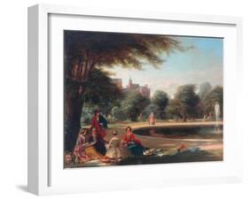 Hampton Court, the Fountain-James Digman Wingfield-Framed Giclee Print