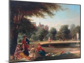 Hampton Court, the Fountain-James Digman Wingfield-Mounted Giclee Print