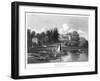 Hampton House, the Seat of Mr Garrick, Hampton, Richmond Upon Thames, London, 1815-William Radclyffe-Framed Giclee Print