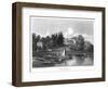 Hampton House, the Seat of Mr Garrick, Hampton, Richmond Upon Thames, London, 1815-William Radclyffe-Framed Giclee Print