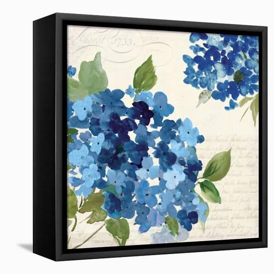 Hampton Hydrangea I-Asia Jensen-Framed Stretched Canvas