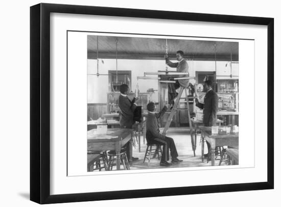 Hampton Institue Classroom-Frances Benjamin Johnston-Framed Art Print