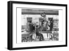 Hampton Institue Classroom-Frances Benjamin Johnston-Framed Art Print