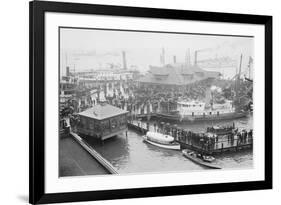 Hampton Roads Revels In the Return of the American Fleet-null-Framed Art Print