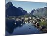 Hamroy Fishing Village During Summer, Lofoten Islands, Arctic, Norway, Scandinavia, Europe-Dominic Harcourt-webster-Mounted Photographic Print