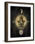 Hamsa Hand Celestial-Oliver Jeffries-Framed Art Print