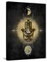 Hamsa Hand Celestial-Oliver Jeffries-Stretched Canvas