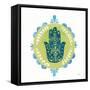 Hamsa Mandala II-Courtney Prahl-Framed Stretched Canvas