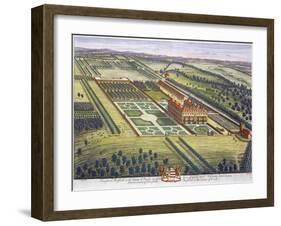 Hamstead Marshall in the county of Berkshire engraved by Johannes Kip-Leonard Knyff-Framed Giclee Print