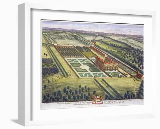 Hamstead Marshall in the county of Berkshire engraved by Johannes Kip-Leonard Knyff-Framed Giclee Print