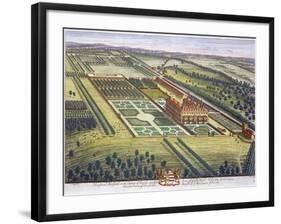 Hamstead Marshall in the county of Berkshire engraved by Johannes Kip-Leonard Knyff-Framed Giclee Print