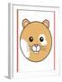 Hamster - Animaru Cartoon Animal Print-Animaru-Framed Giclee Print