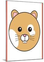 Hamster - Animaru Cartoon Animal Print-Animaru-Mounted Giclee Print