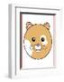 Hamster - Animaru Cartoon Animal Print-Animaru-Framed Giclee Print