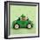 Hamster Driving Car Saint Patrick's Day-null-Framed Photographic Print